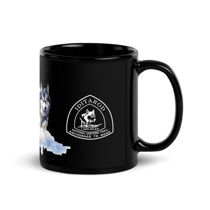IDITAROD Alaska Black - Glossy Mug