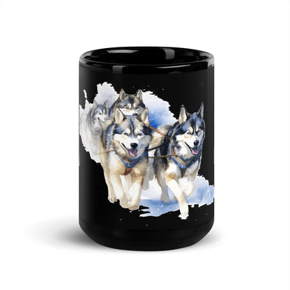 IDITAROD Alaska Black - Glossy Mug