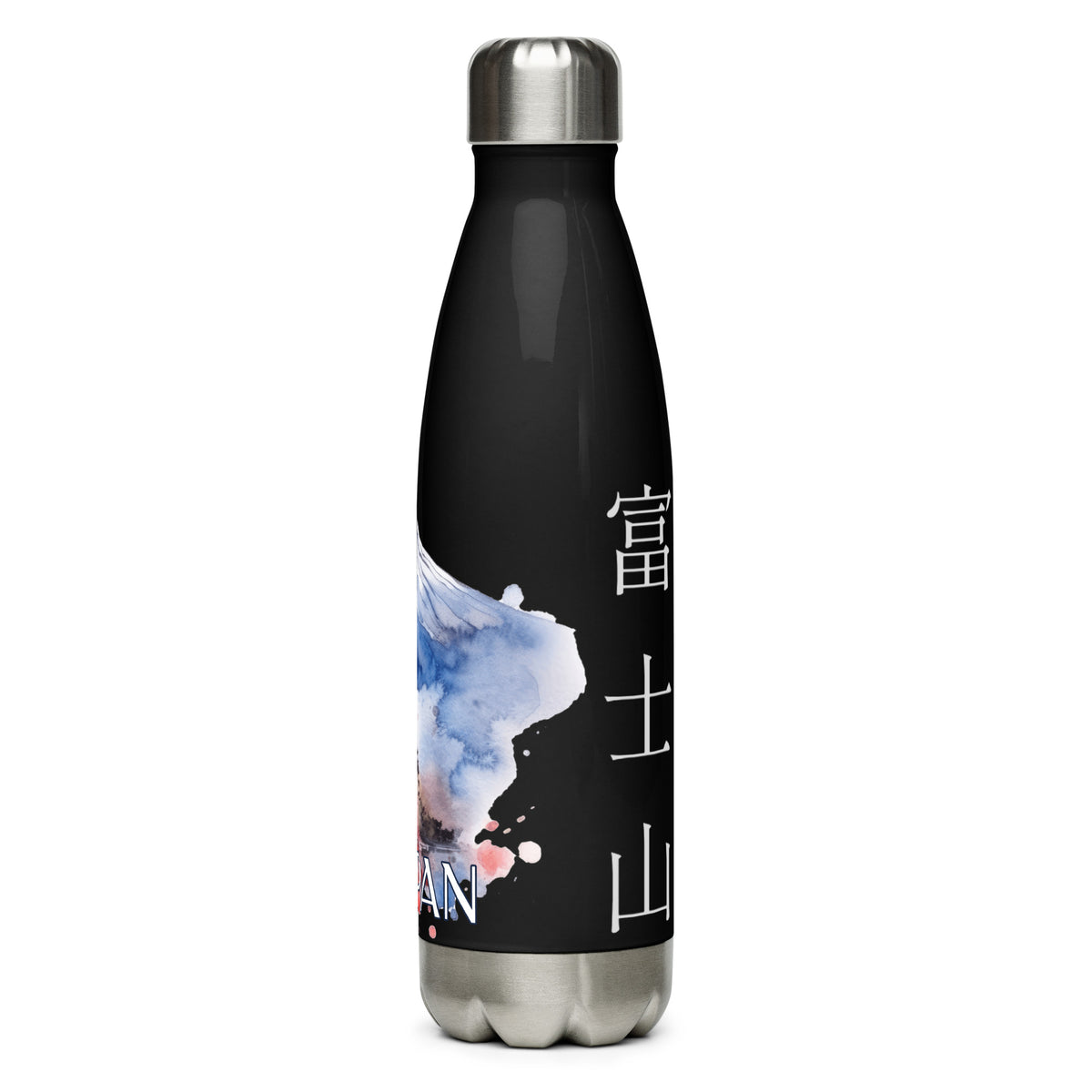 Mount Fuji Japan - Stainless Steel Water Bottle Black