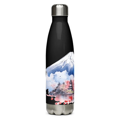 Mount Fuji Japan - Stainless Steel Water Bottle Black