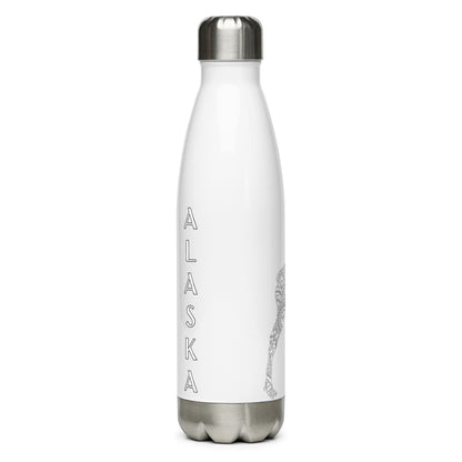 Moose Zentangle Alaska - Stainless Steel Water Bottle