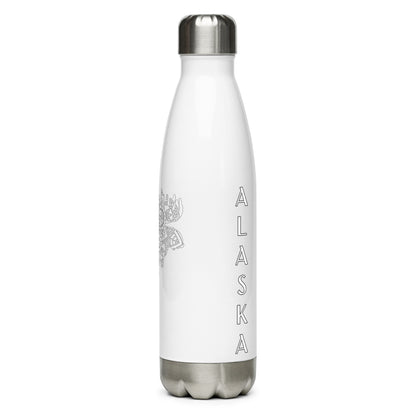 Moose Zentangle Alaska - Stainless Steel Water Bottle