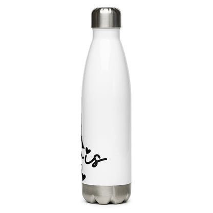 Eiffel Tower Paris Hearts France - Stainless Steel Water Bottle