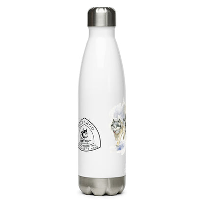 Sled Dogs Alaska IDITAROD - Stainless Steel Water Bottle