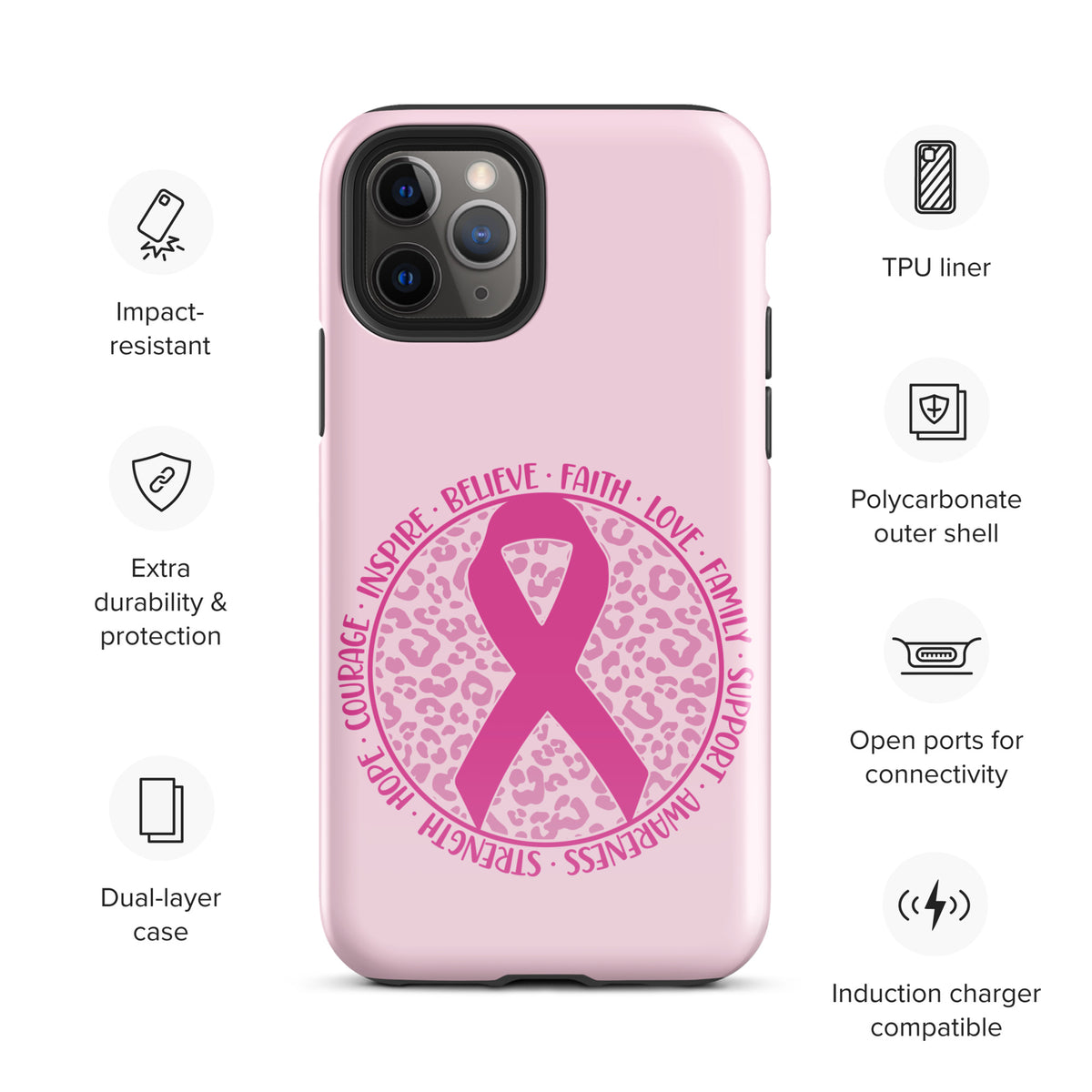Breast Cancer Awareness 01 Tough Case for iPhone®