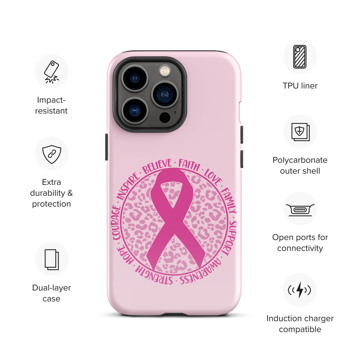 Breast Cancer Awareness 01 Tough Case for iPhone®